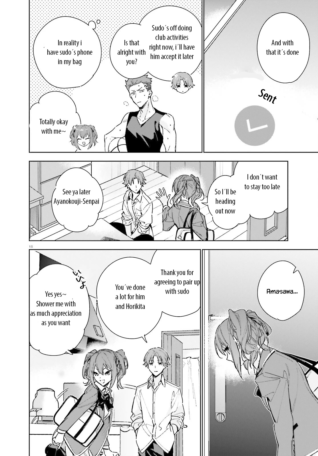Youkoso Jitsuryoku Shijou Shugi no Kyoushitsu e: 2-nensei-hen Chapter 8 page 18 - Chapter 8: Room 8