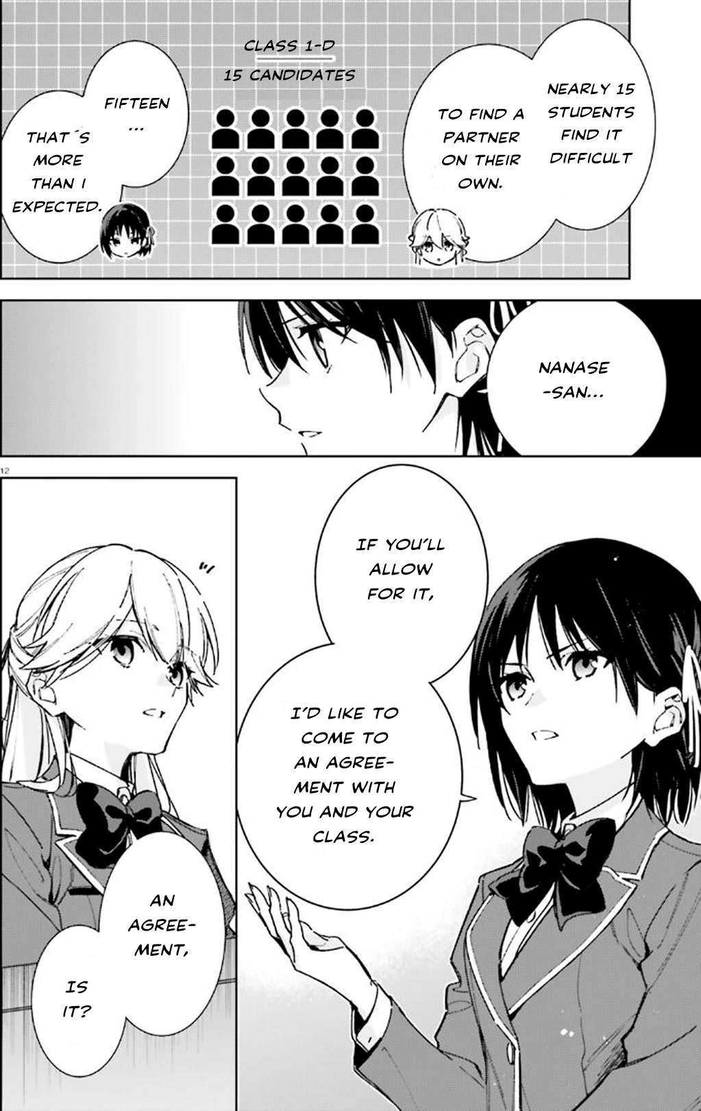 Youkoso Jitsuryoku Shijou Shugi no Kyoushitsu e: 2-nensei-hen Chapter 9 page 12 - Chapter 9: Room 9