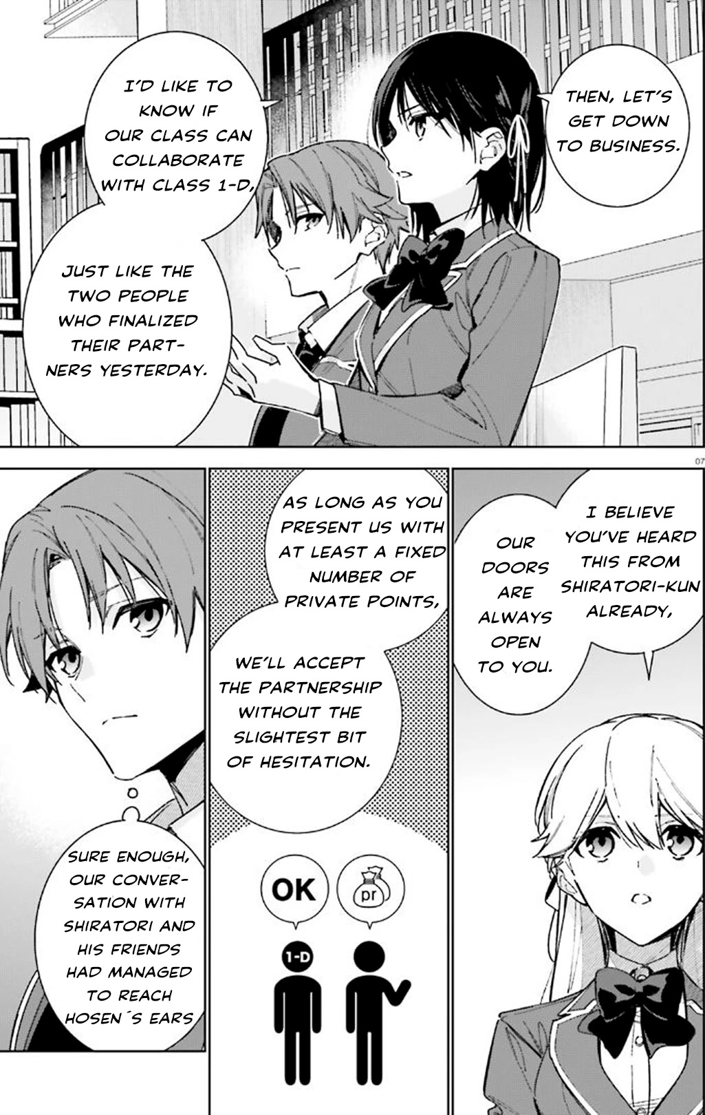 Youkoso Jitsuryoku Shijou Shugi no Kyoushitsu e: 2-nensei-hen Chapter 9 page 7 - Chapter 9: Room 9