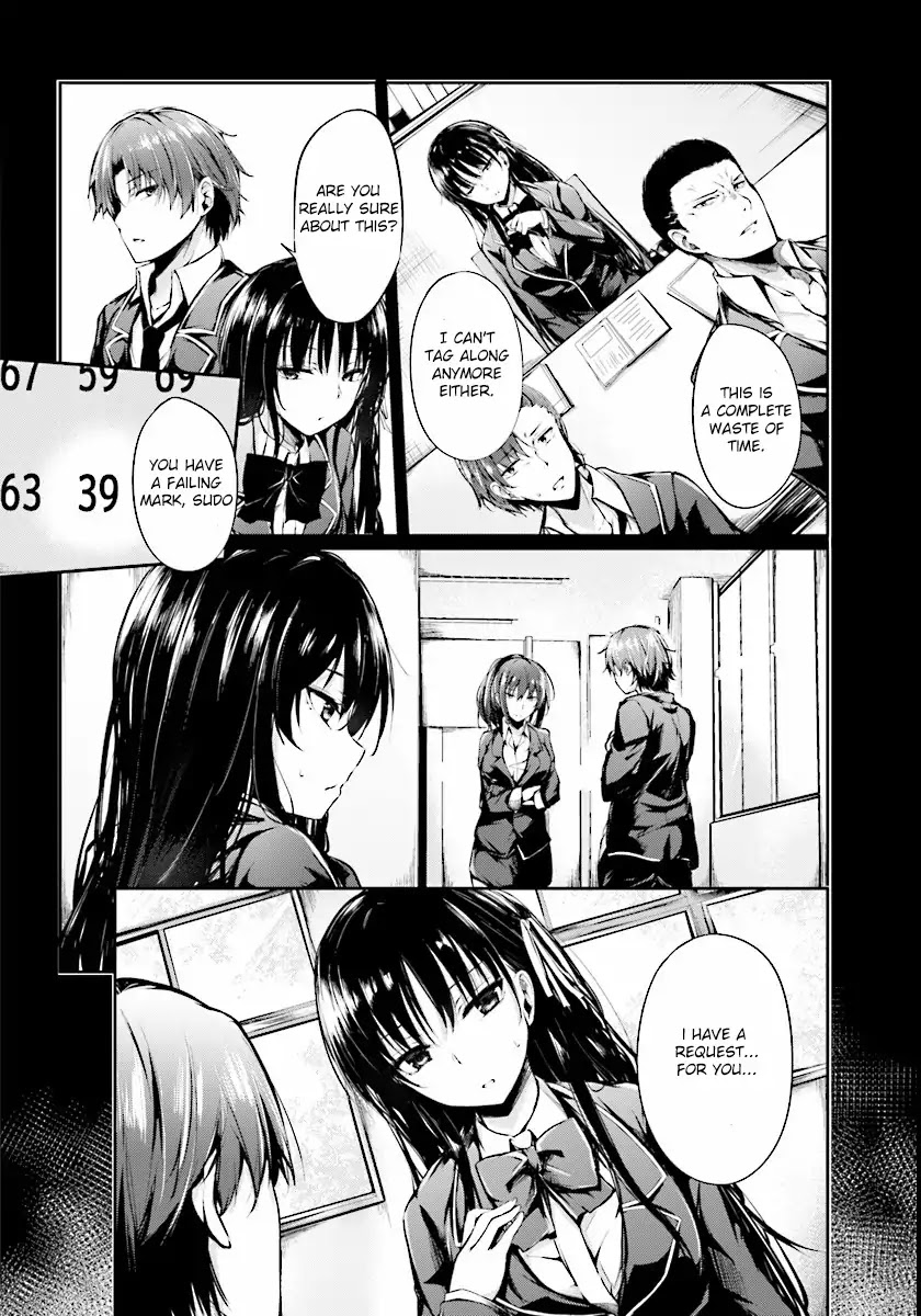 Youkoso Jitsuryoku Shijou Shugi no Kyoushitsu e √Horkita Chapter 1 page 4 - Chapter 1