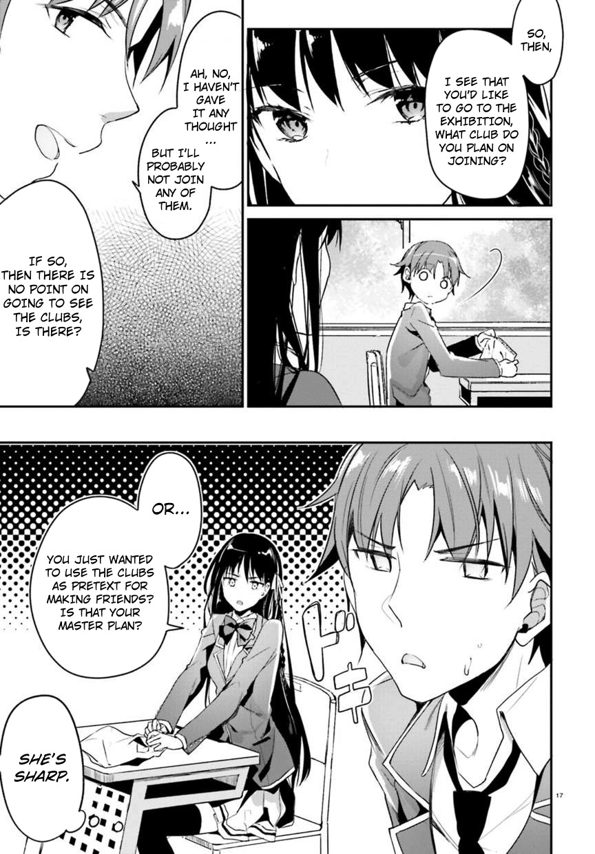 Youkoso Jitsuryoku Shijou Shugi no Kyoushitsu e Chapter 2 page 17 - Chapter 2: Room 2
