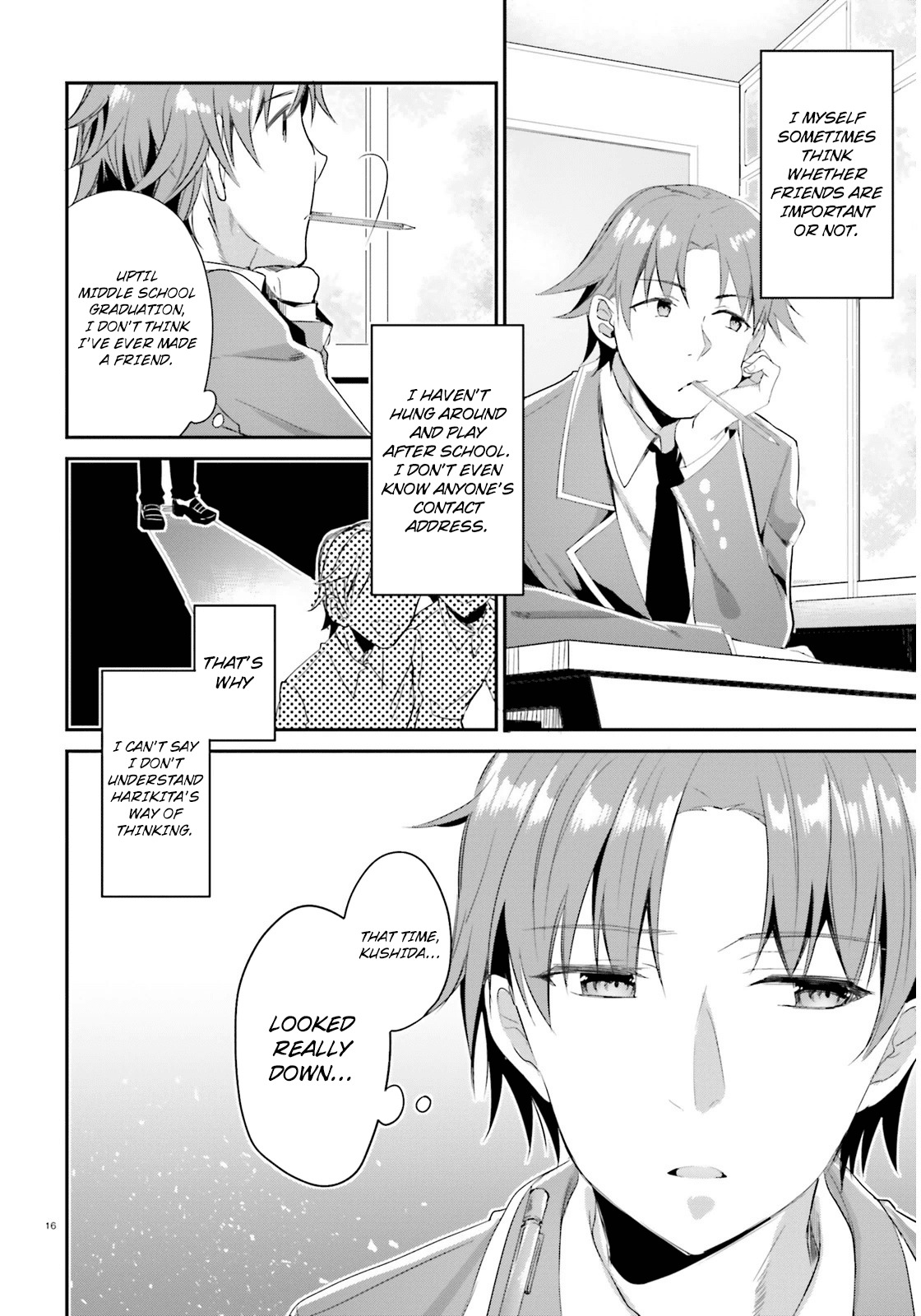 Youkoso Jitsuryoku Shijou Shugi no Kyoushitsu e Chapter 3 page 16 - Chapter 3: Room 3