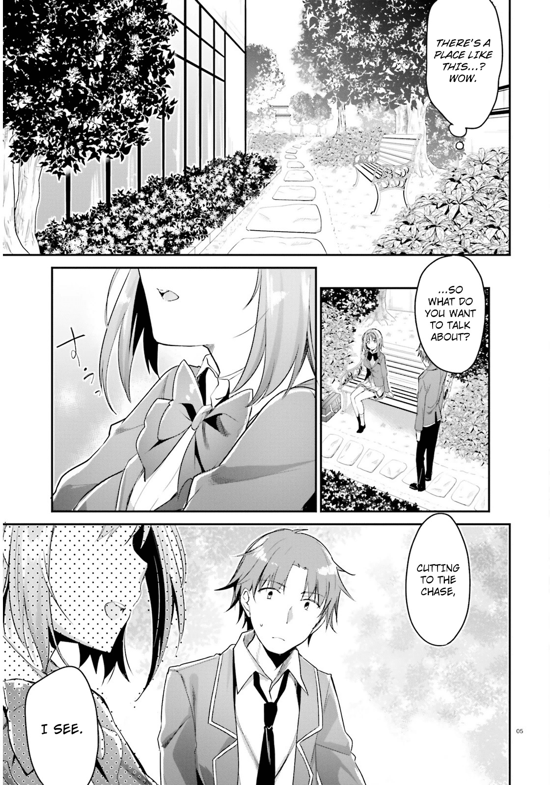Youkoso Jitsuryoku Shijou Shugi no Kyoushitsu e Chapter 3 page 5 - Chapter 3: Room 3