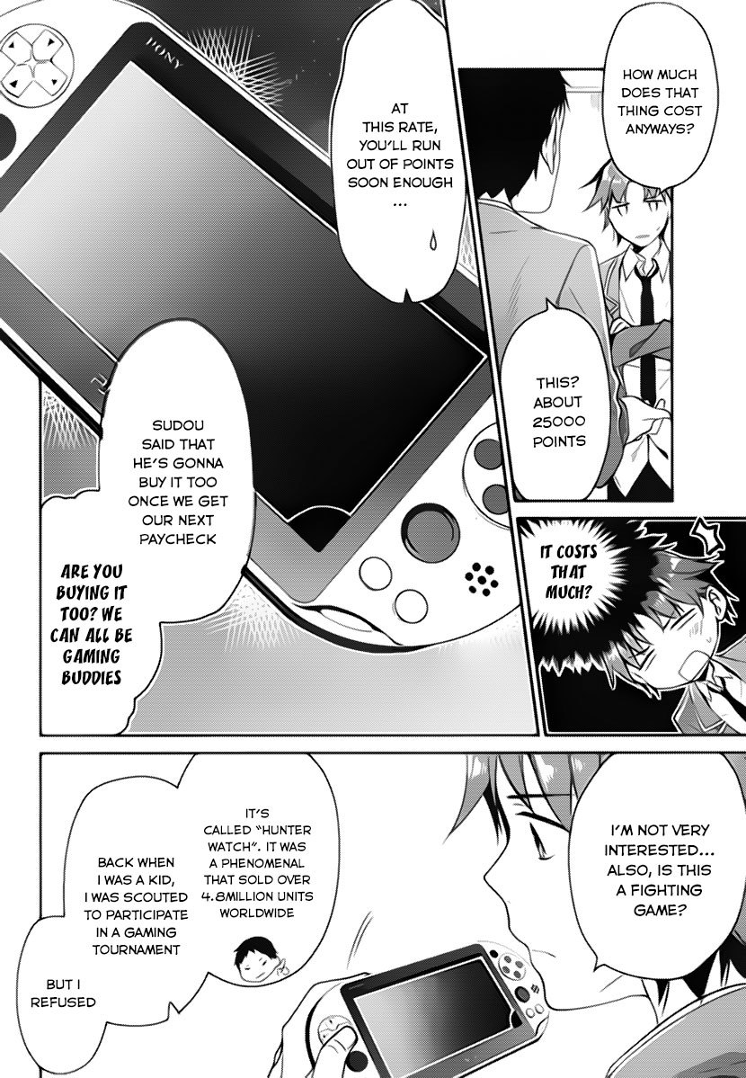 Youkoso Jitsuryoku Shijou Shugi no Kyoushitsu e Chapter 4 page 10 - Chapter 4: Room 4