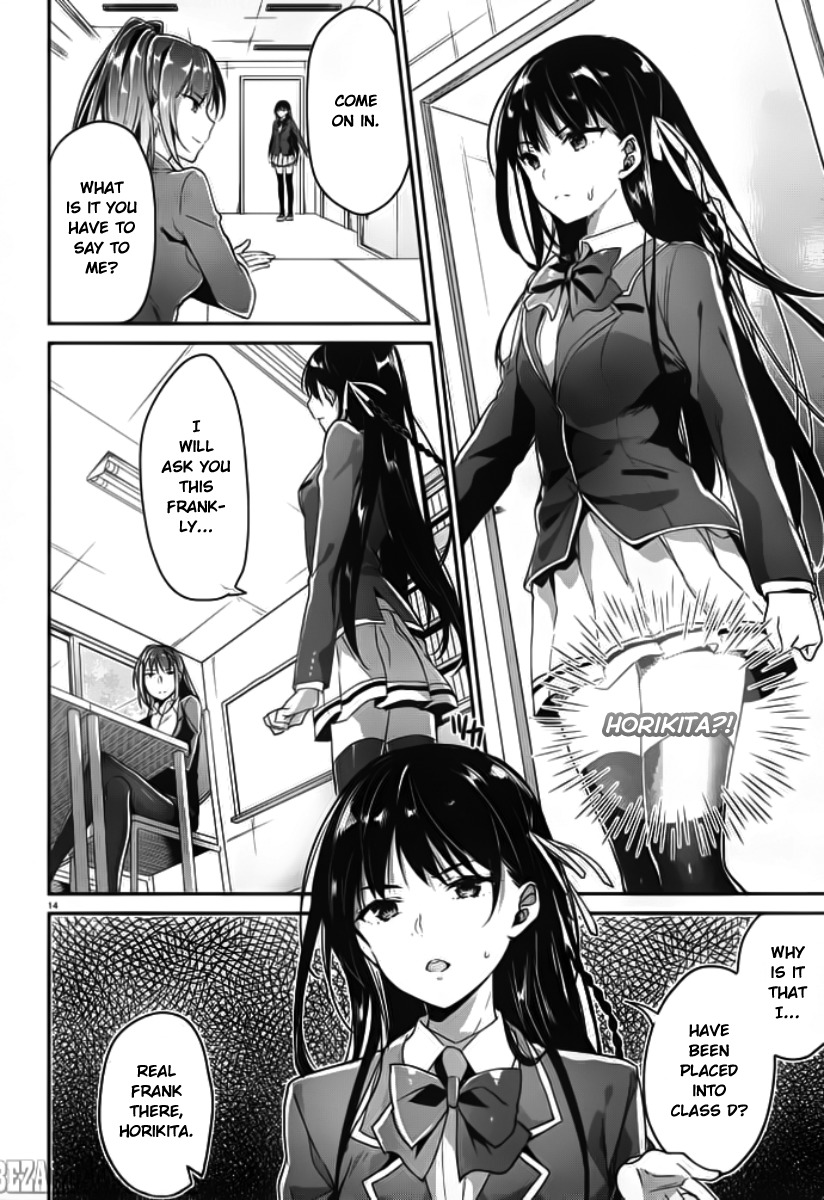 Youkoso Jitsuryoku Shijou Shugi no Kyoushitsu e Chapter 5 page 15 - Chapter 5: Room 5