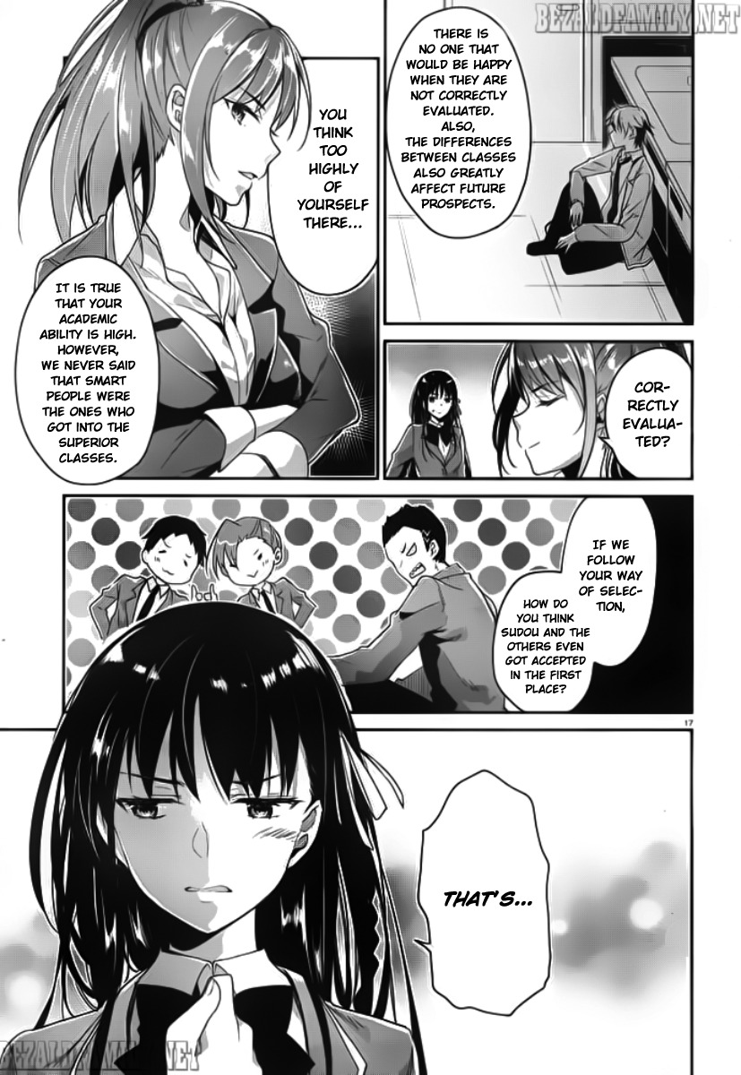 Youkoso Jitsuryoku Shijou Shugi no Kyoushitsu e Chapter 5 page 18 - Chapter 5: Room 5