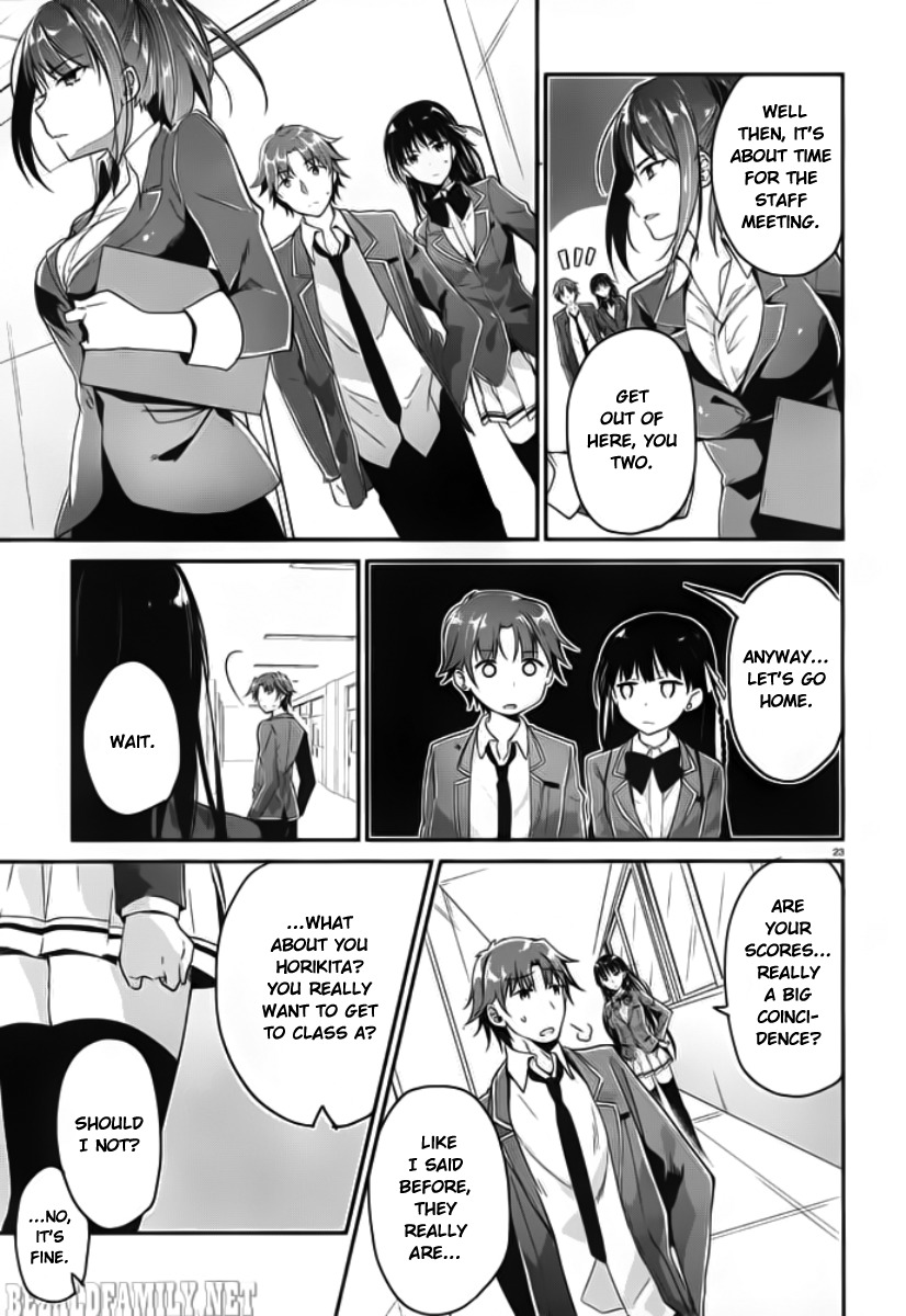 Youkoso Jitsuryoku Shijou Shugi no Kyoushitsu e Chapter 5 page 24 - Chapter 5: Room 5