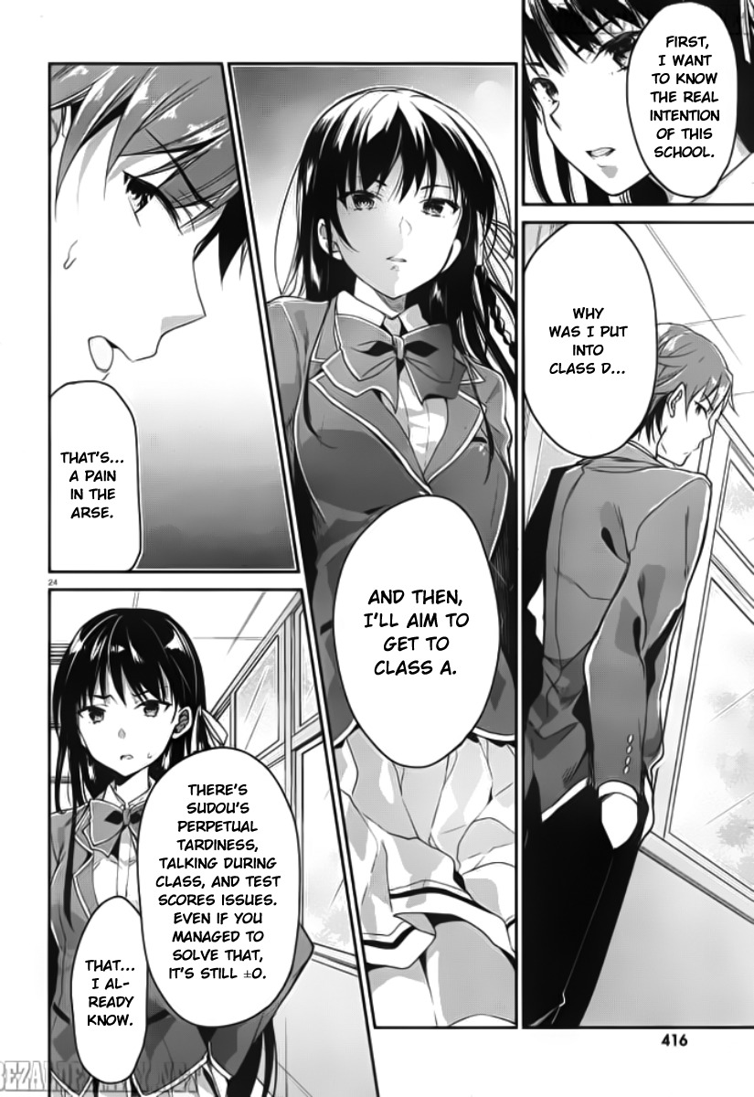 Youkoso Jitsuryoku Shijou Shugi no Kyoushitsu e Chapter 5 page 25 - Chapter 5: Room 5
