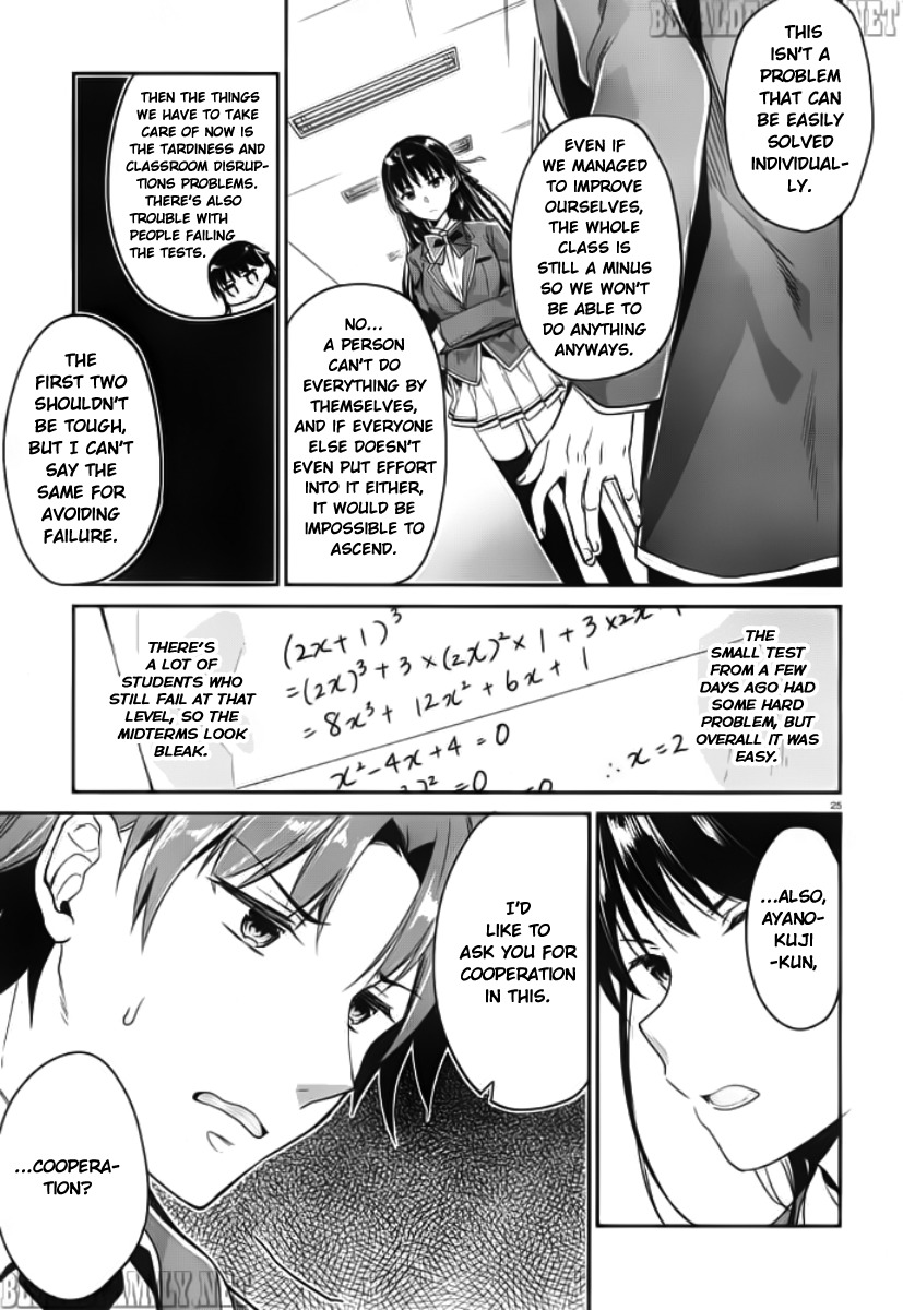 Youkoso Jitsuryoku Shijou Shugi no Kyoushitsu e Chapter 5 page 26 - Chapter 5: Room 5