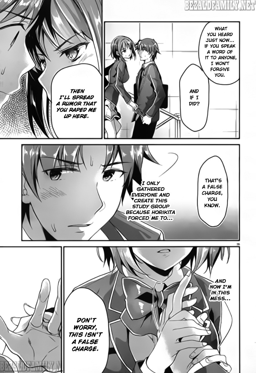 Youkoso Jitsuryoku Shijou Shugi no Kyoushitsu e Chapter 5 page 36 - Chapter 5: Room 5