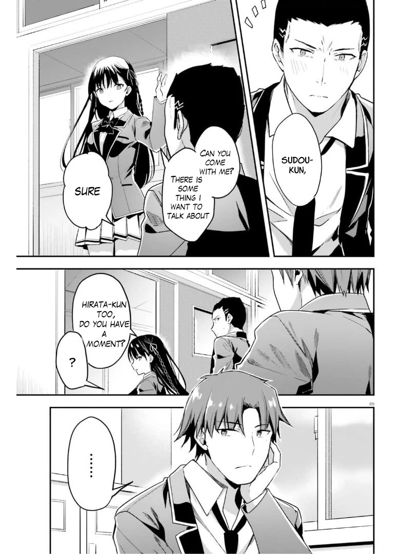 Youkoso Jitsuryoku Shijou Shugi no Kyoushitsu e Chapter 63 page 5 - Chapter 63: Room 63