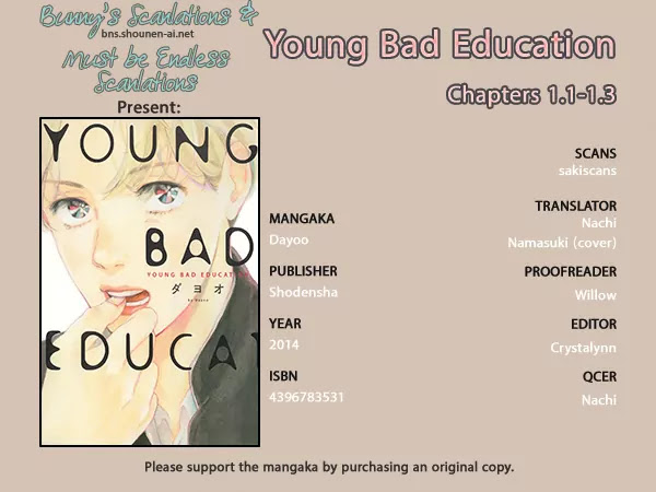 Young Bad Education Chapter 1.1-1 page 1 - Vol.1 Chapter 1.1: Young Bad Education - First Part -