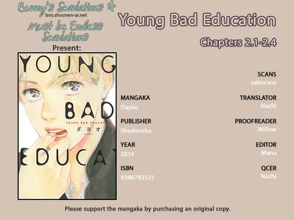 Young Bad Education Chapter 1.2-1 page 1 - Vol.1 Chapter 2.1: You are a Teasing Seed of a Spark #1