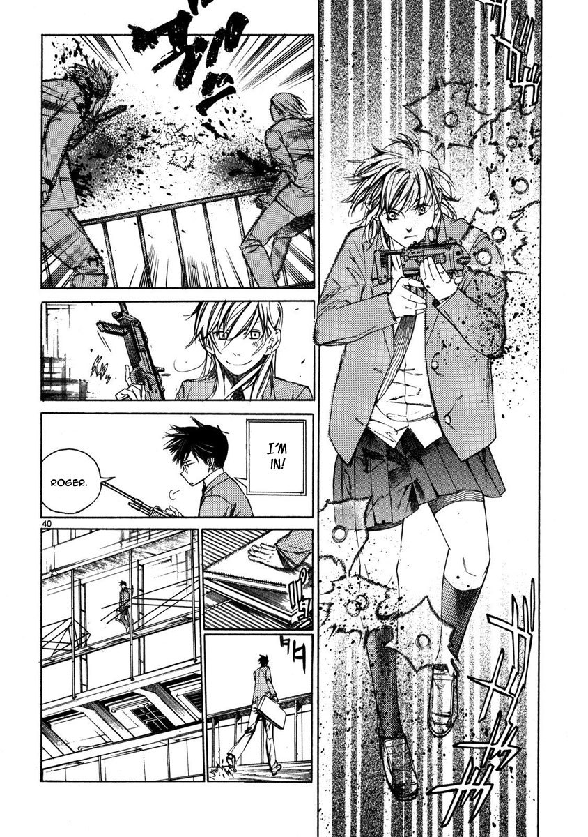 Young Gun Carnaval Chapter 1 page 44 - Chapter 1: A Highschool Assassin, Weak at both Studies and Women