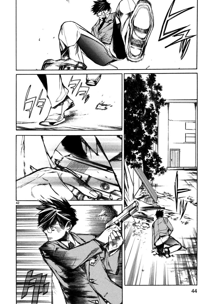 Young Gun Carnaval Chapter 1 page 46 - Chapter 1: A Highschool Assassin, Weak at both Studies and Women