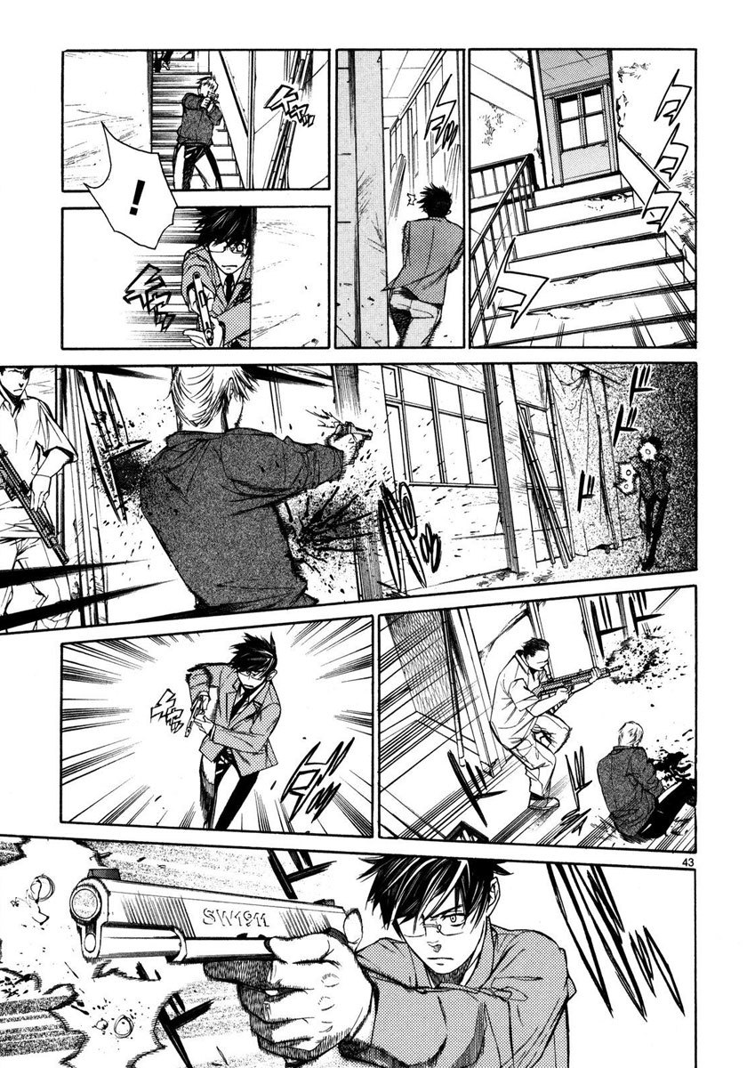 Young Gun Carnaval Chapter 1 page 47 - Chapter 1: A Highschool Assassin, Weak at both Studies and Women