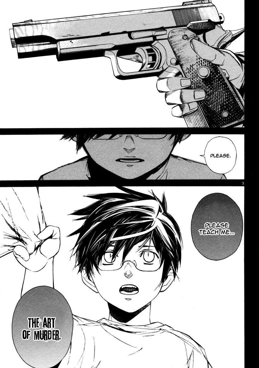 Young Gun Carnaval Chapter 1 page 8 - Chapter 1: A Highschool Assassin, Weak at both Studies and Women