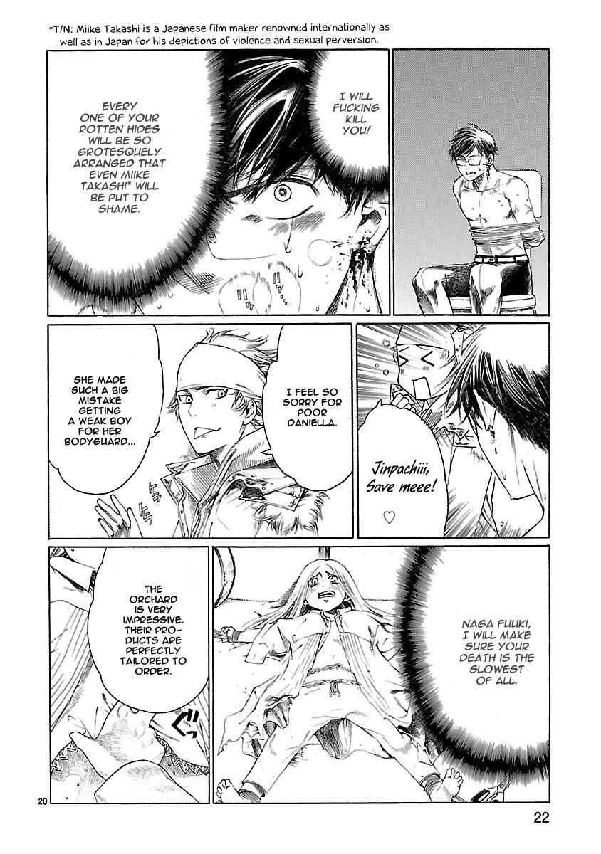Young Gun Carnaval Chapter 19 page 25 - Chapter 19: The Young Maiden's Plight in front of a Wounded Boy