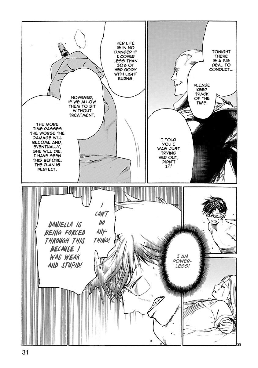 Young Gun Carnaval Chapter 19 page 34 - Chapter 19: The Young Maiden's Plight in front of a Wounded Boy