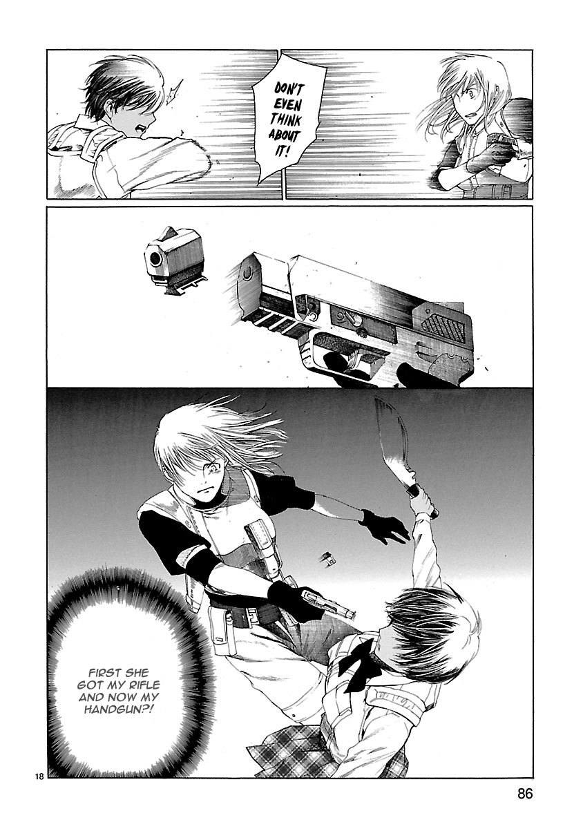 Young Gun Carnaval Chapter 21 page 19 - Chapter 21: The Twin Irises Glowing like Full Moons in the Darkness, Part 1