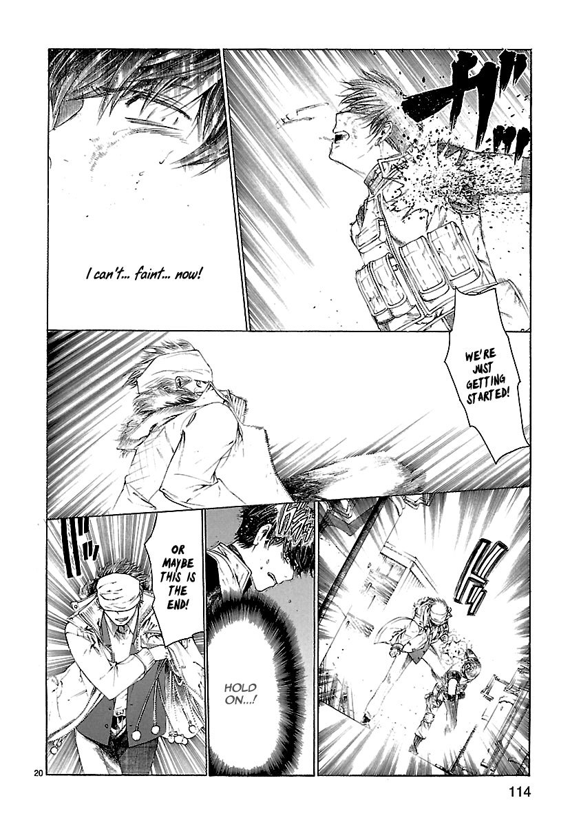 Young Gun Carnaval Chapter 22 page 21 - Chapter 22: The Twin Irises Glowing like Full Moons in the Darkness, Part 2