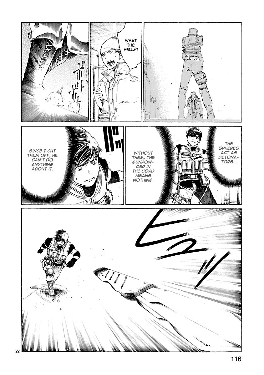 Young Gun Carnaval Chapter 22 page 23 - Chapter 22: The Twin Irises Glowing like Full Moons in the Darkness, Part 2