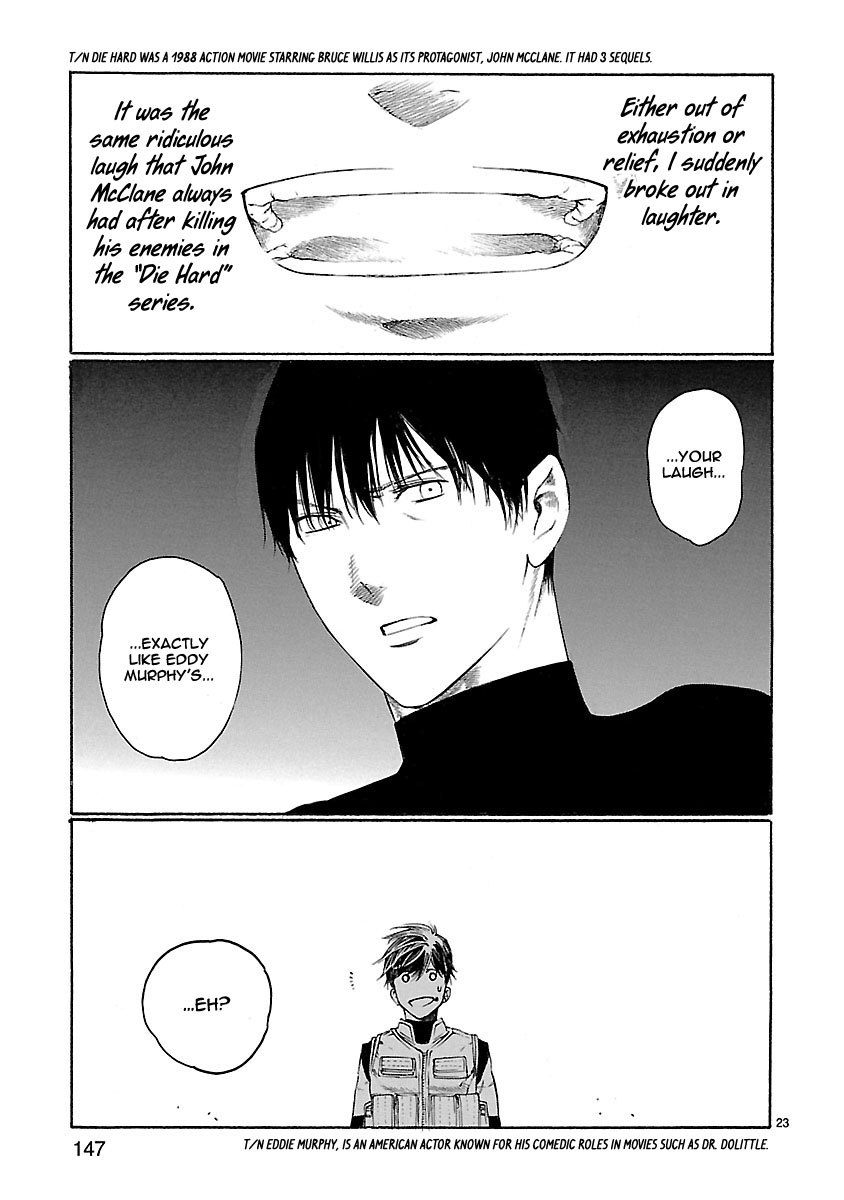Young Gun Carnaval Chapter 23 page 24 - Chapter 23: The Twin Irises Glowing like Full Moons in the Darkness, Part 3 [END]