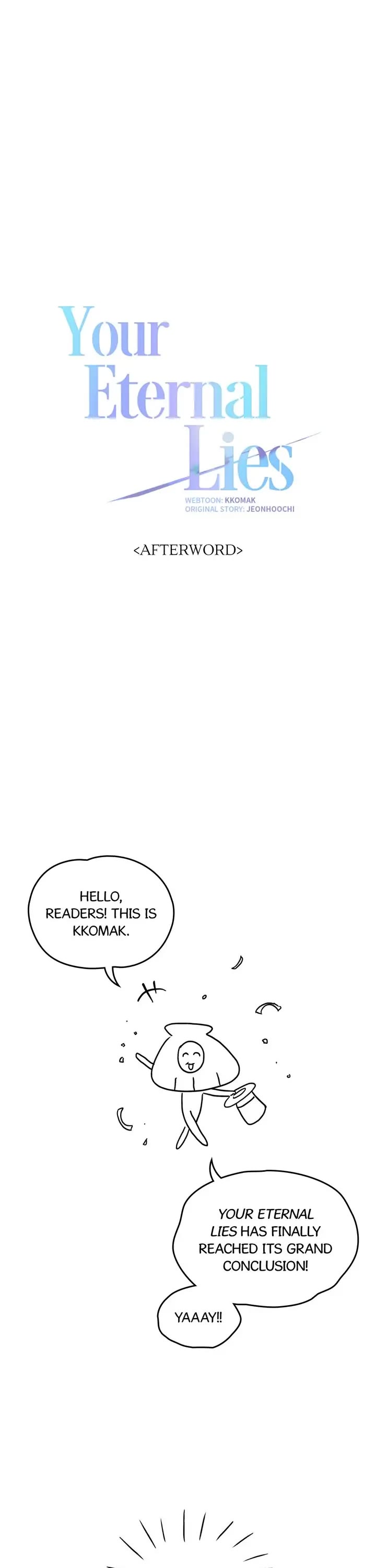 Your Eternal Lies Chapter 80.5 page 1 - Chapter 80.5: Afterword [END]