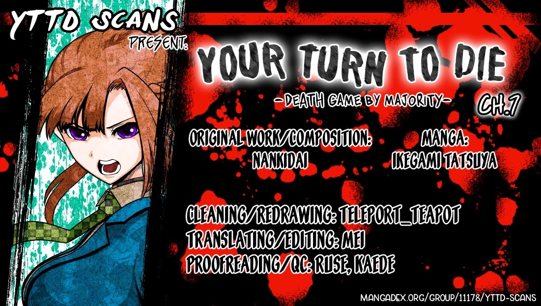 Your Turn to Die: Death Game by Majority Chapter 7 page 1 - Chapter 7