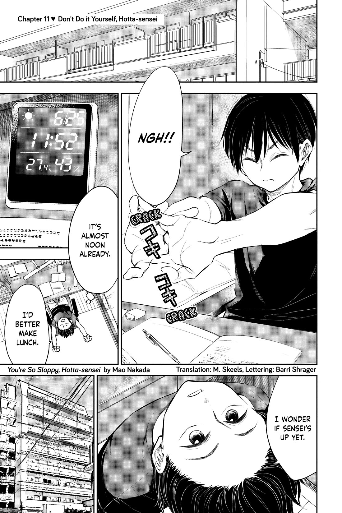 You're So Sloppy, Hotta-sensei! Chapter 11 page 1 - Chapter 11: Don't Do It Yourself, Hotta-sensei