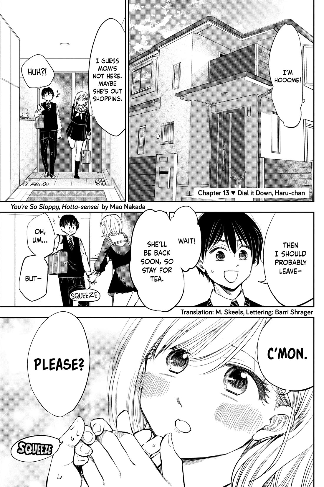 You're So Sloppy, Hotta-sensei! Chapter 13 page 1 - Chapter 13: Dial it Down, Haru-chan