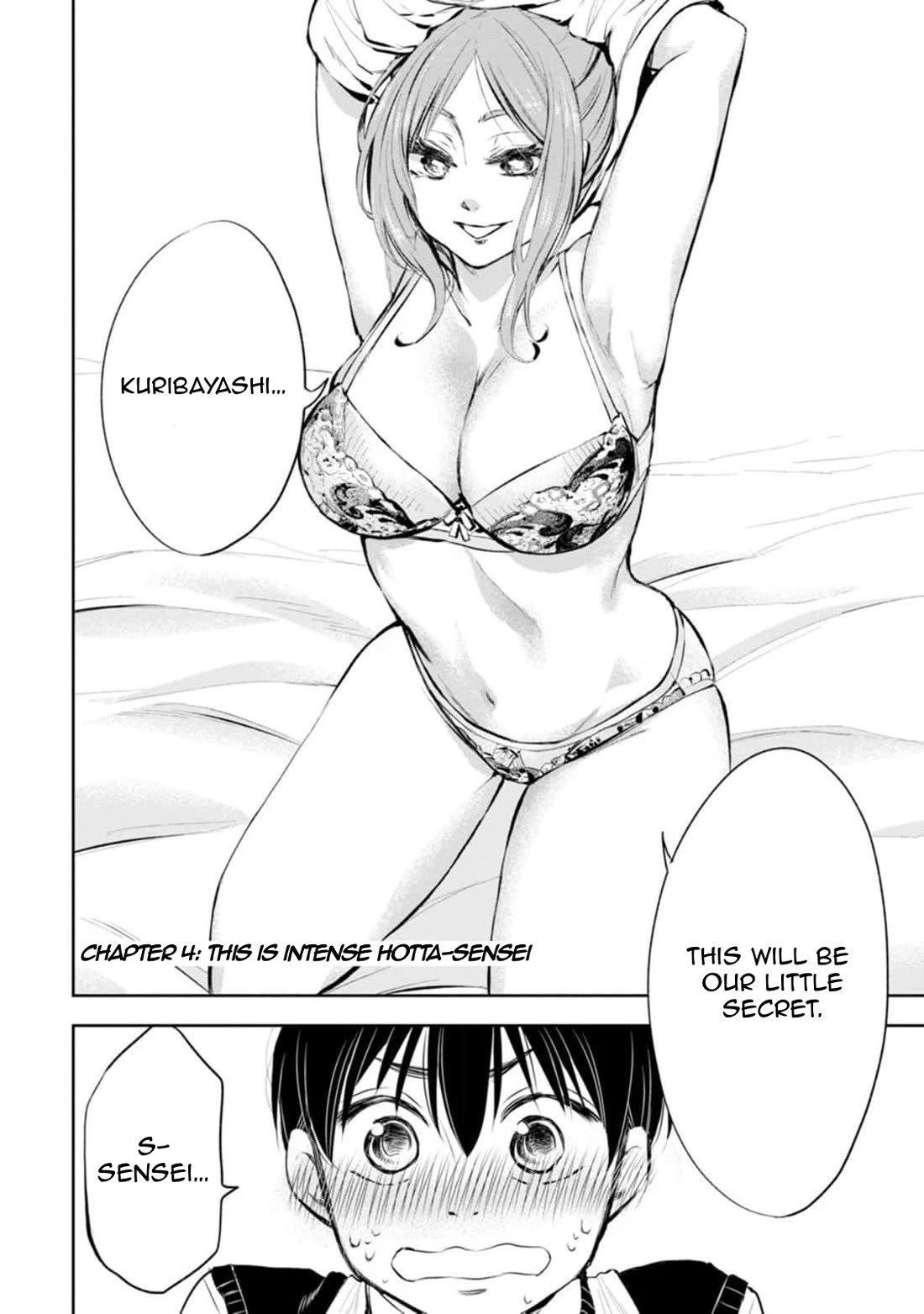 You're So Sloppy, Hotta-sensei! Chapter 4 page 1 - Chapter 4: This is intense Hotta-Sensei!