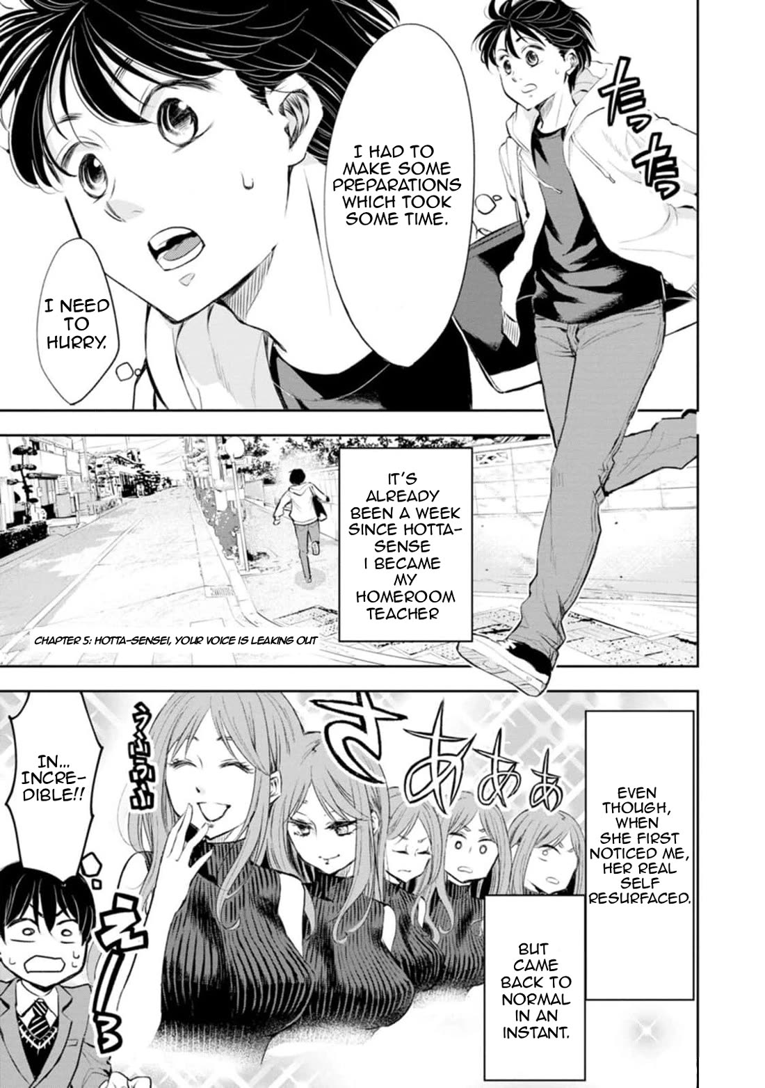 You're So Sloppy, Hotta-sensei! Chapter 5 page 1 - Chapter 5: Hotta-Sensei, you voice is leaking out
