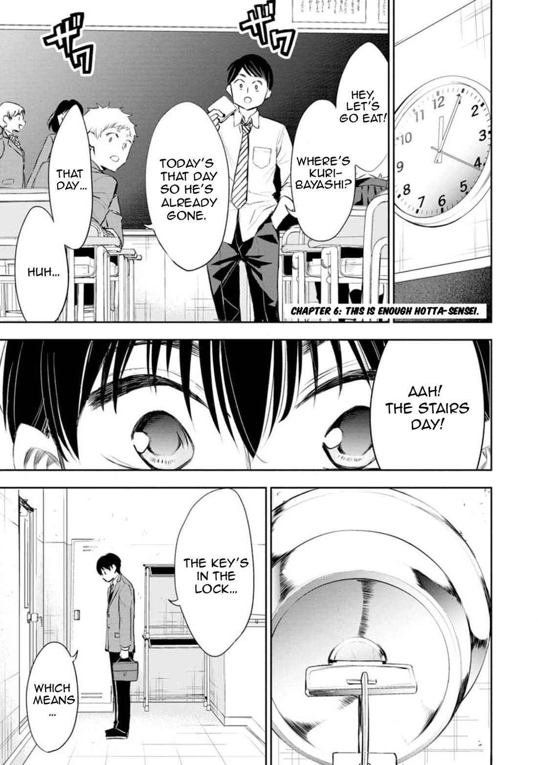 You're So Sloppy, Hotta-sensei! Chapter 6 page 1 - Chapter 6: This is enough Hotta-Sensei