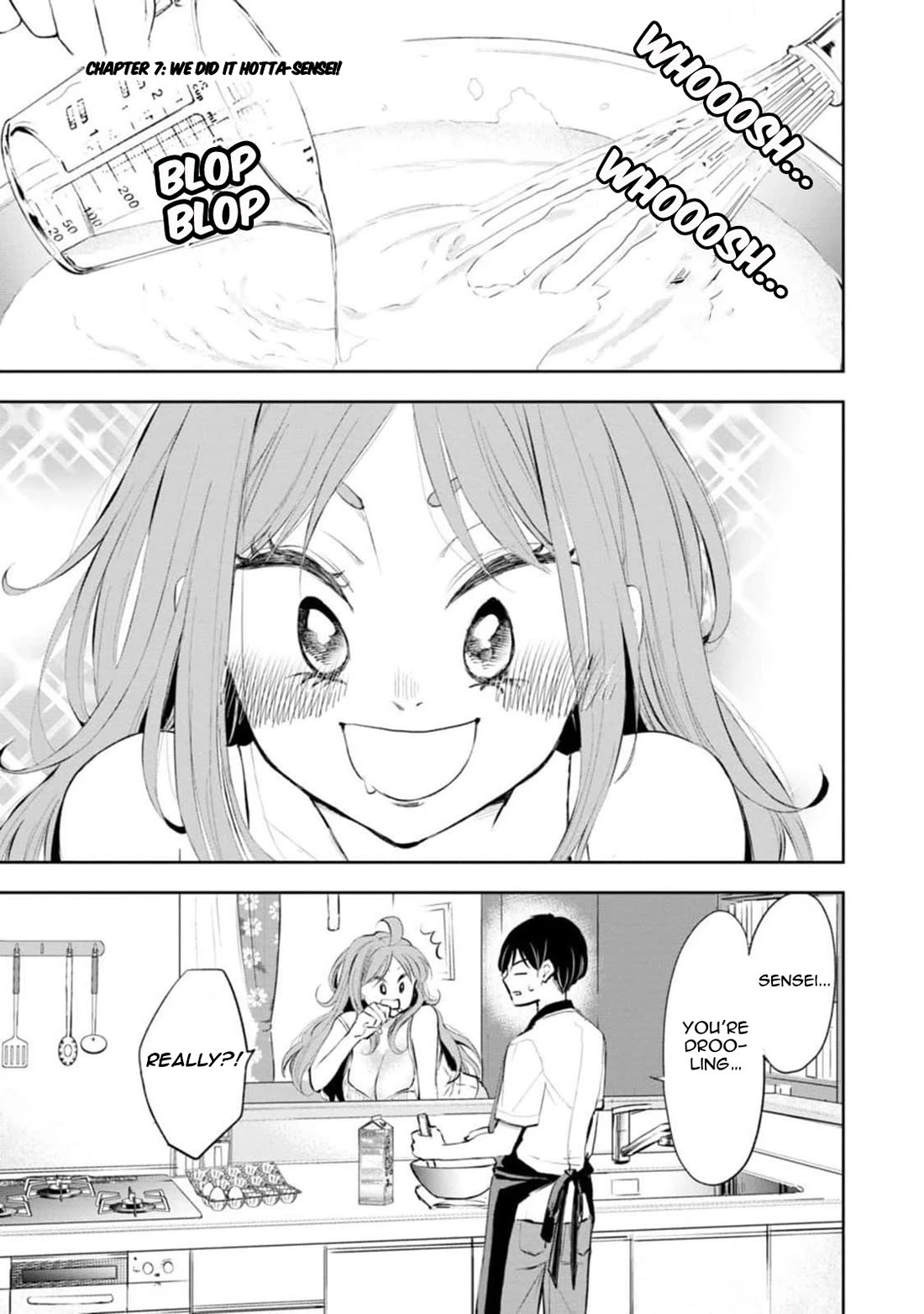 You're So Sloppy, Hotta-sensei! Chapter 7 page 1 - Chapter 7: We did it Hotta-Sensei!