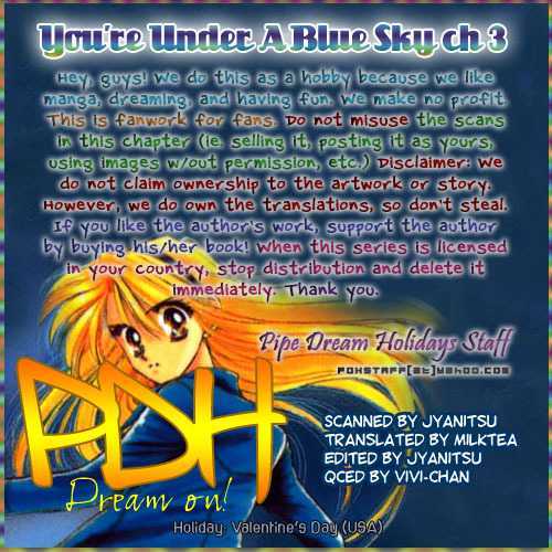 You're Under a Blue Sky Chapter 3.1 page 1 - Chapter 3.1