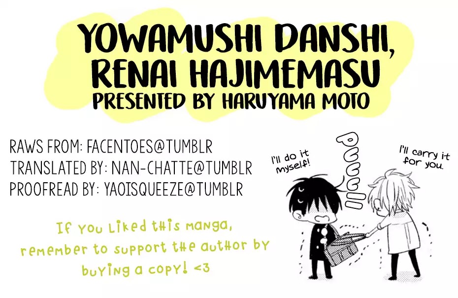 Yowamushi Danshi, Renai Hajimemasu Chapter 6.5 page 16 - Chapter: Extra [END]