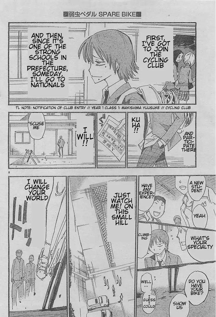 Yowamushi Pedal - Spare Bike Chapter 1 page 8 - Chapter 1