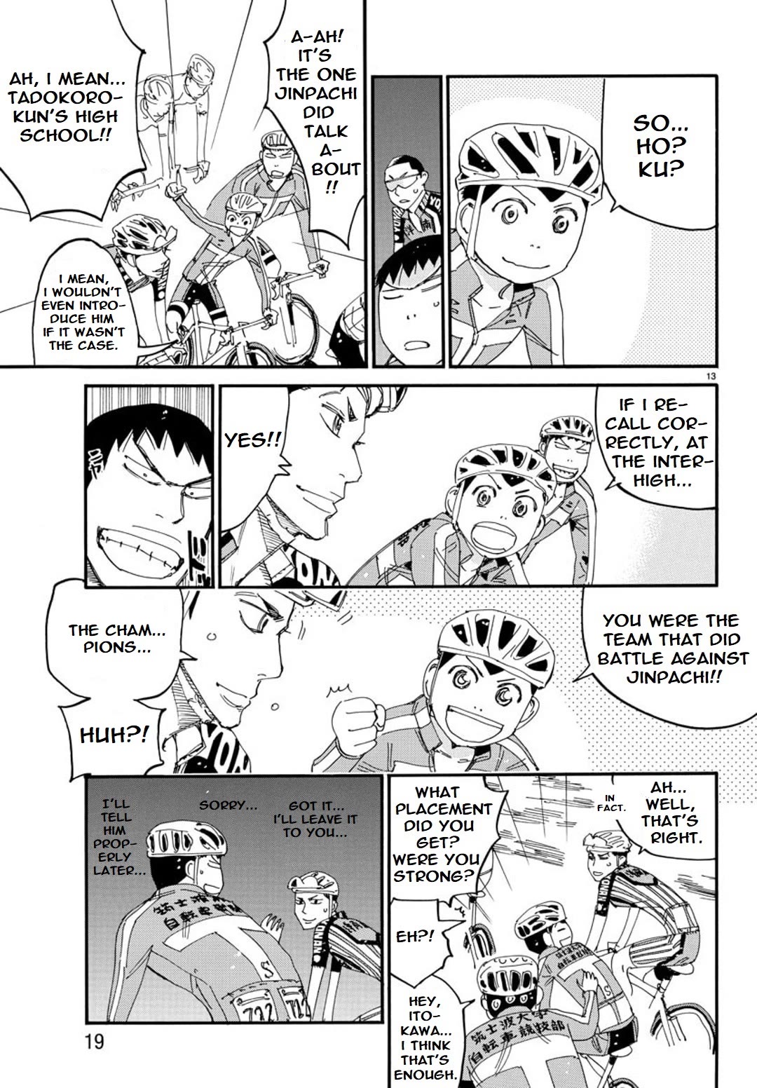 Yowamushi Pedal - Spare Bike Chapter 113 page 14 - Chapter 113: Mount Tsukuba 2 "Four People"