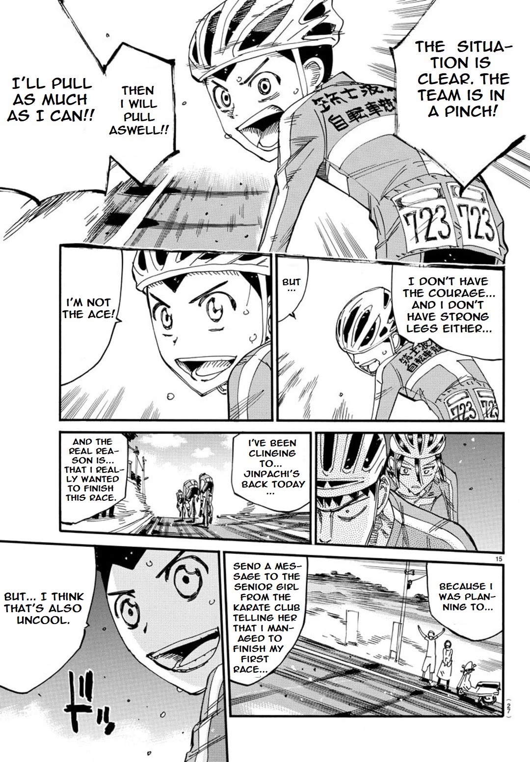 Yowamushi Pedal - Spare Bike Chapter 116 page 15 - Chapter 116: Mount Tsukuba 5 "Not the Ace"