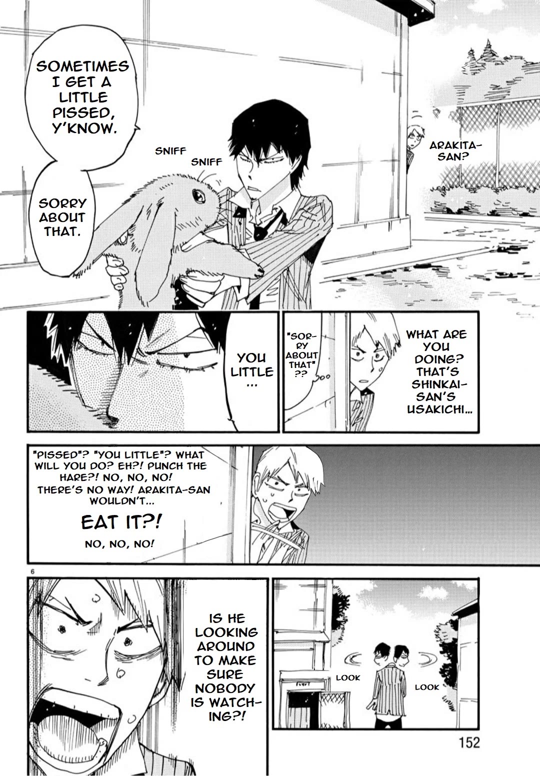 Yowamushi Pedal - Spare Bike Chapter 120 page 6 - Chapter 120: Usakichi 2 "Sniffing"