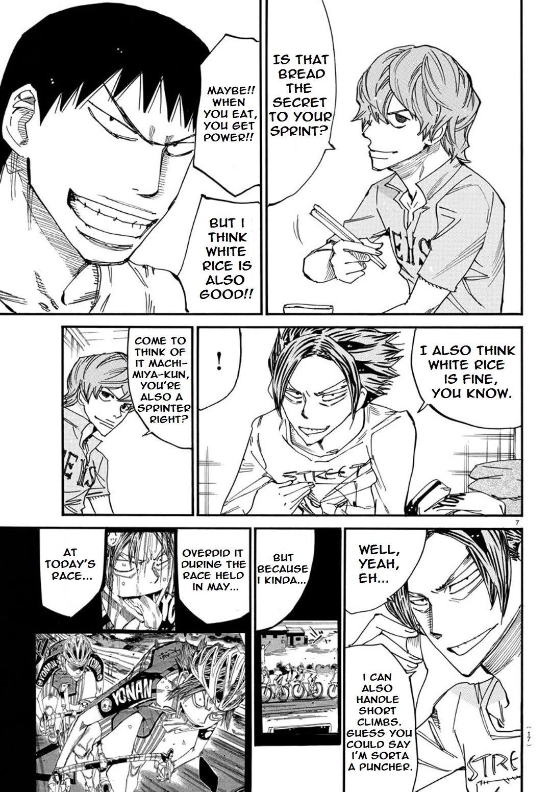 Yowamushi Pedal - Spare Bike Chapter 123 page 10 - Chapter 123: Eating House 3 "Feast"