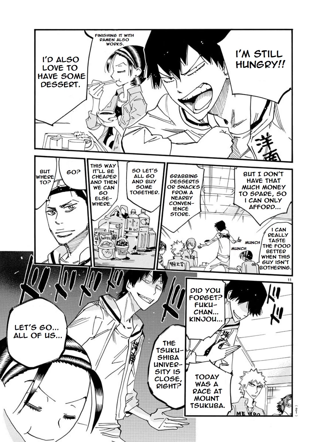 Yowamushi Pedal - Spare Bike Chapter 123 page 14 - Chapter 123: Eating House 3 "Feast"