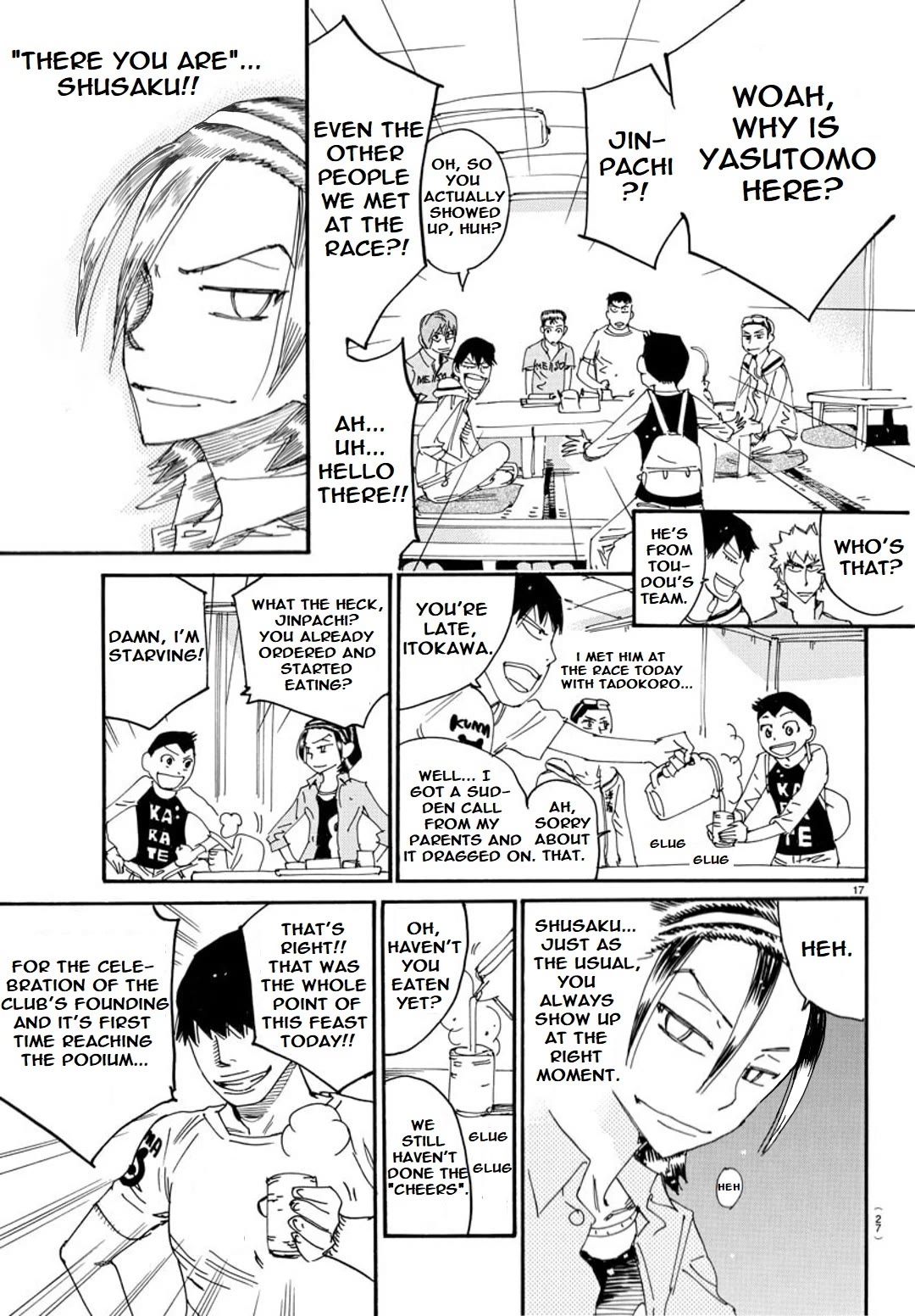 Yowamushi Pedal - Spare Bike Chapter 123 page 19 - Chapter 123: Eating House 3 "Feast"