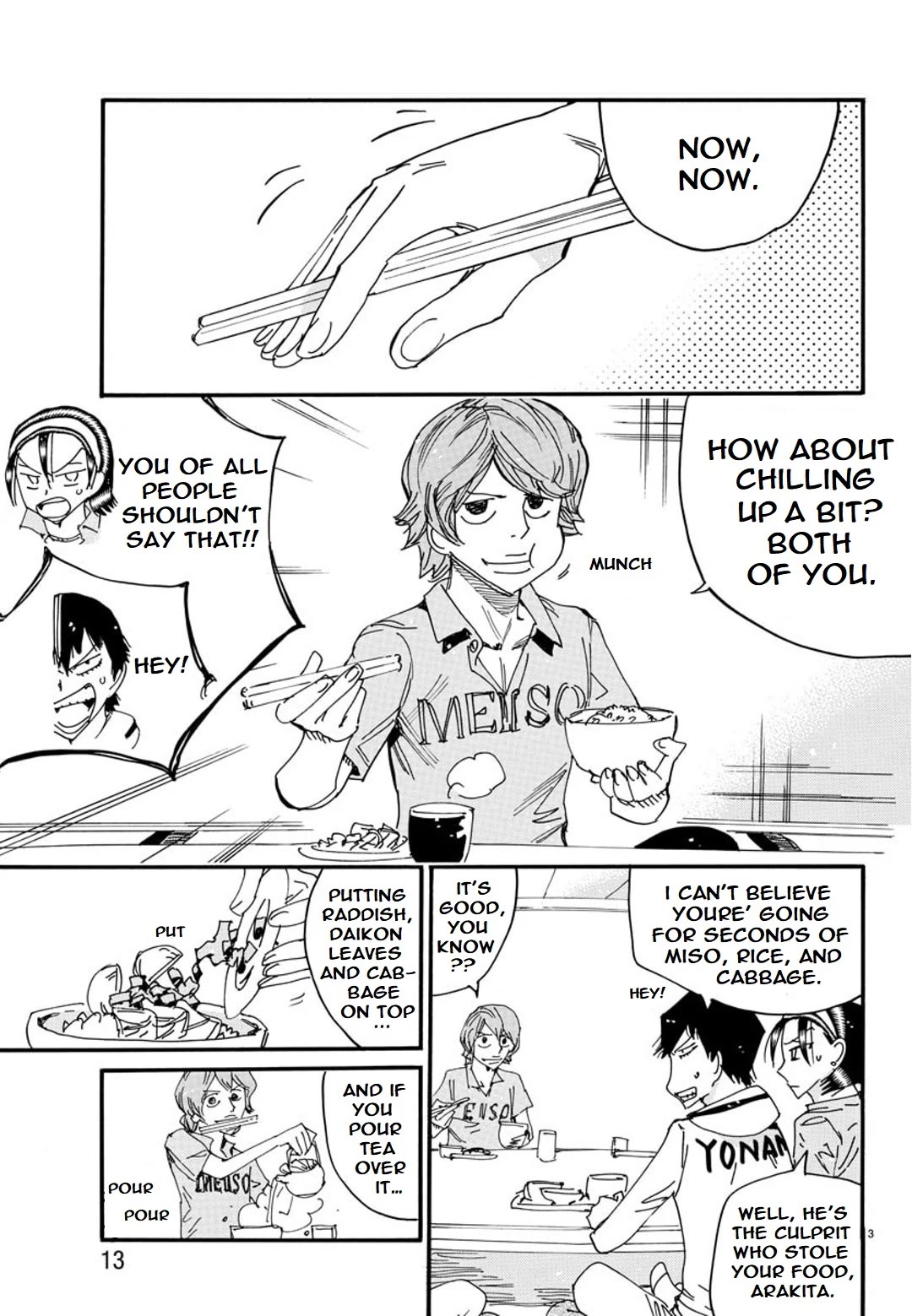 Yowamushi Pedal - Spare Bike Chapter 123 page 6 - Chapter 123: Eating House 3 "Feast"