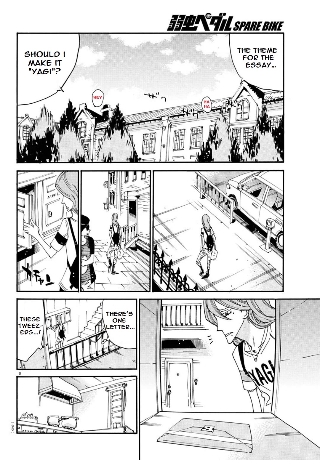 Yowamushi Pedal - Spare Bike Chapter 124 page 6 - Chapter 124: Makishima Yusuke 10 "MAIL"