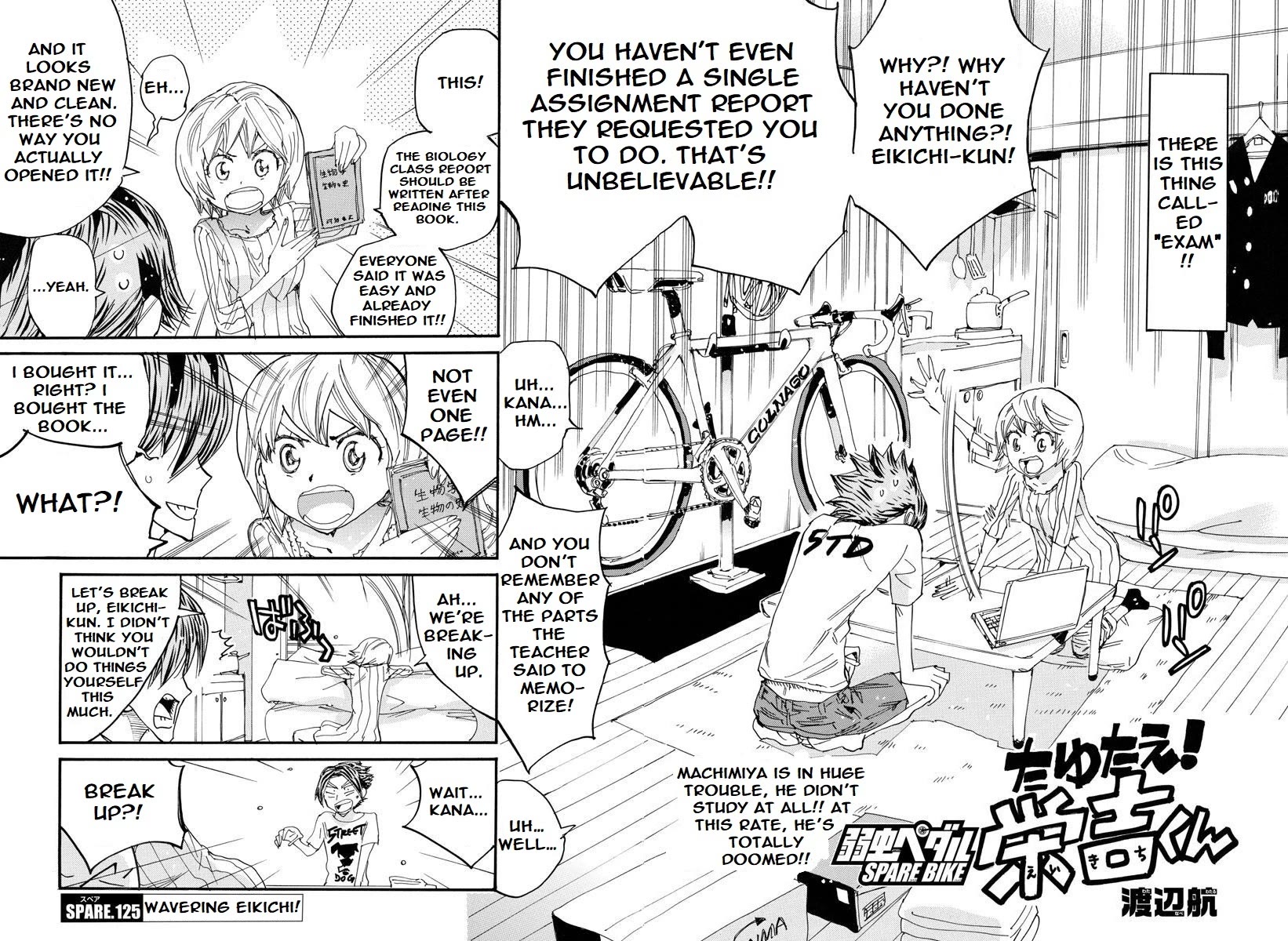 Yowamushi Pedal - Spare Bike Chapter 125 page 4 - Chapter 125: Wavering Eikichi-kun!