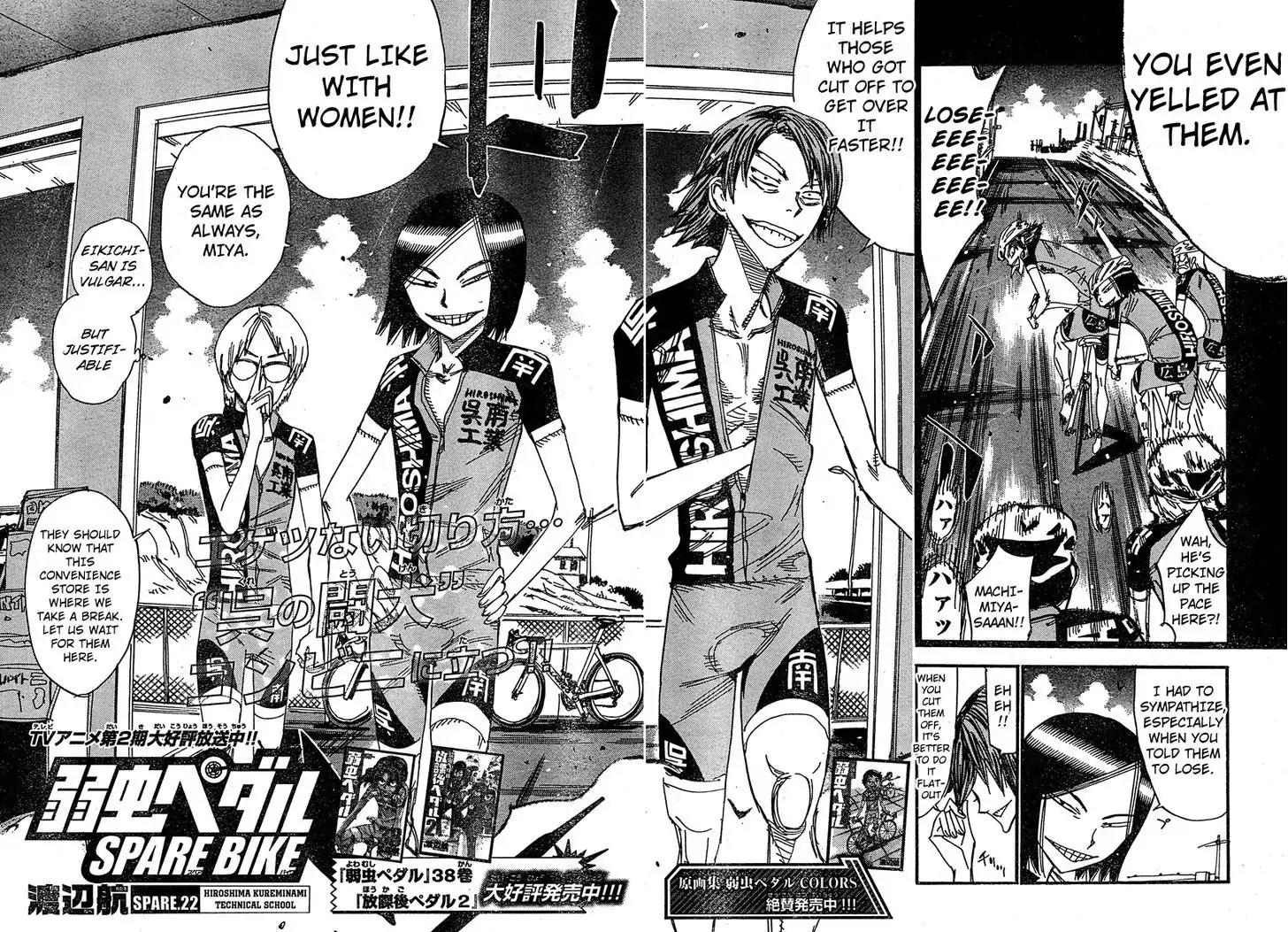 Yowamushi Pedal - Spare Bike Chapter 22 page 2 - Chapter 22