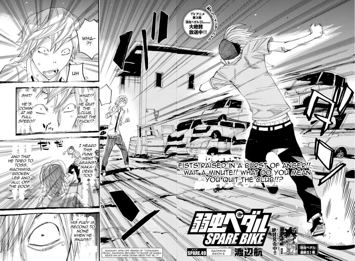 Yowamushi Pedal - Spare Bike Chapter 49 page 3 - Chapter 49