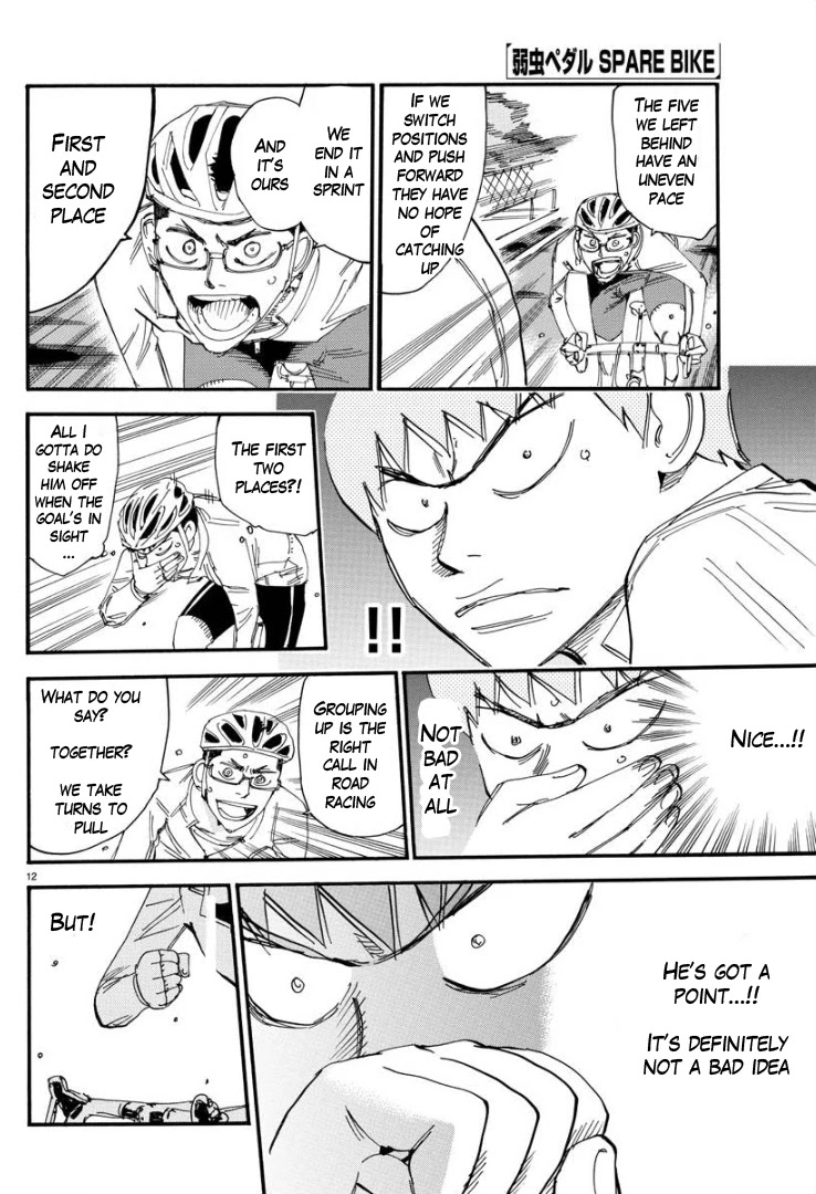 Yowamushi Pedal - Spare Bike Chapter 58 page 12 - Chapter 58: Tadokoro Jin 3